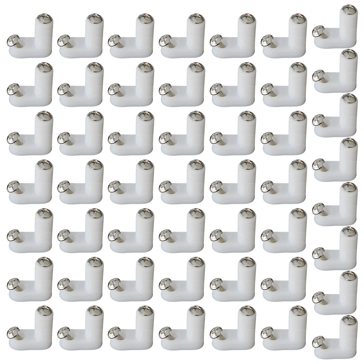 50Pack L Type PCB Mounting Feet With 100Pcs Screws For JAMMA MAME Game PCB Board