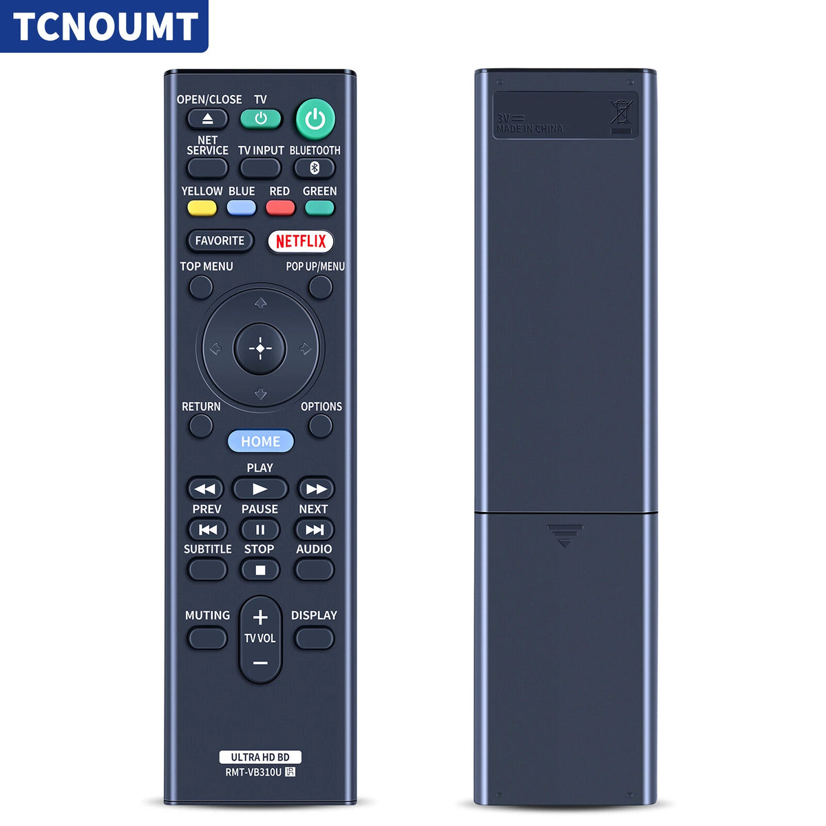 RMT-VB310U Remote Control For Sony Player UBP-UX80 UBP-X800 UBP-X800M2