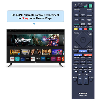 RM-ADP117 Remote Control For Sony DVD Player BDV-N7200WL HBD-N5200W