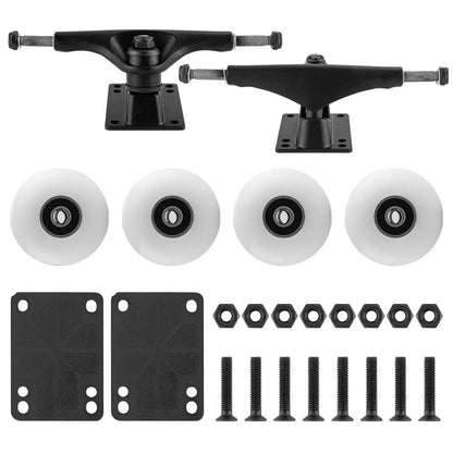 TLHB Skateboard Truck,Skateboard Wheels 52mm Suitable for white