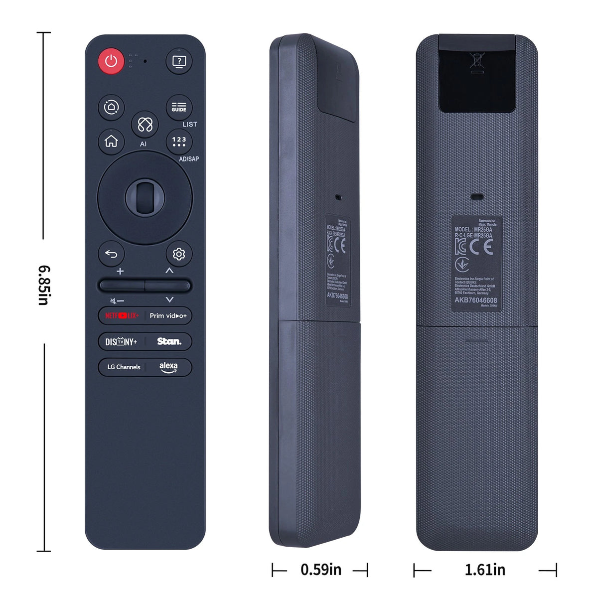 MR25GA AKB76046608 Replace Remote Control For LG Smart TV