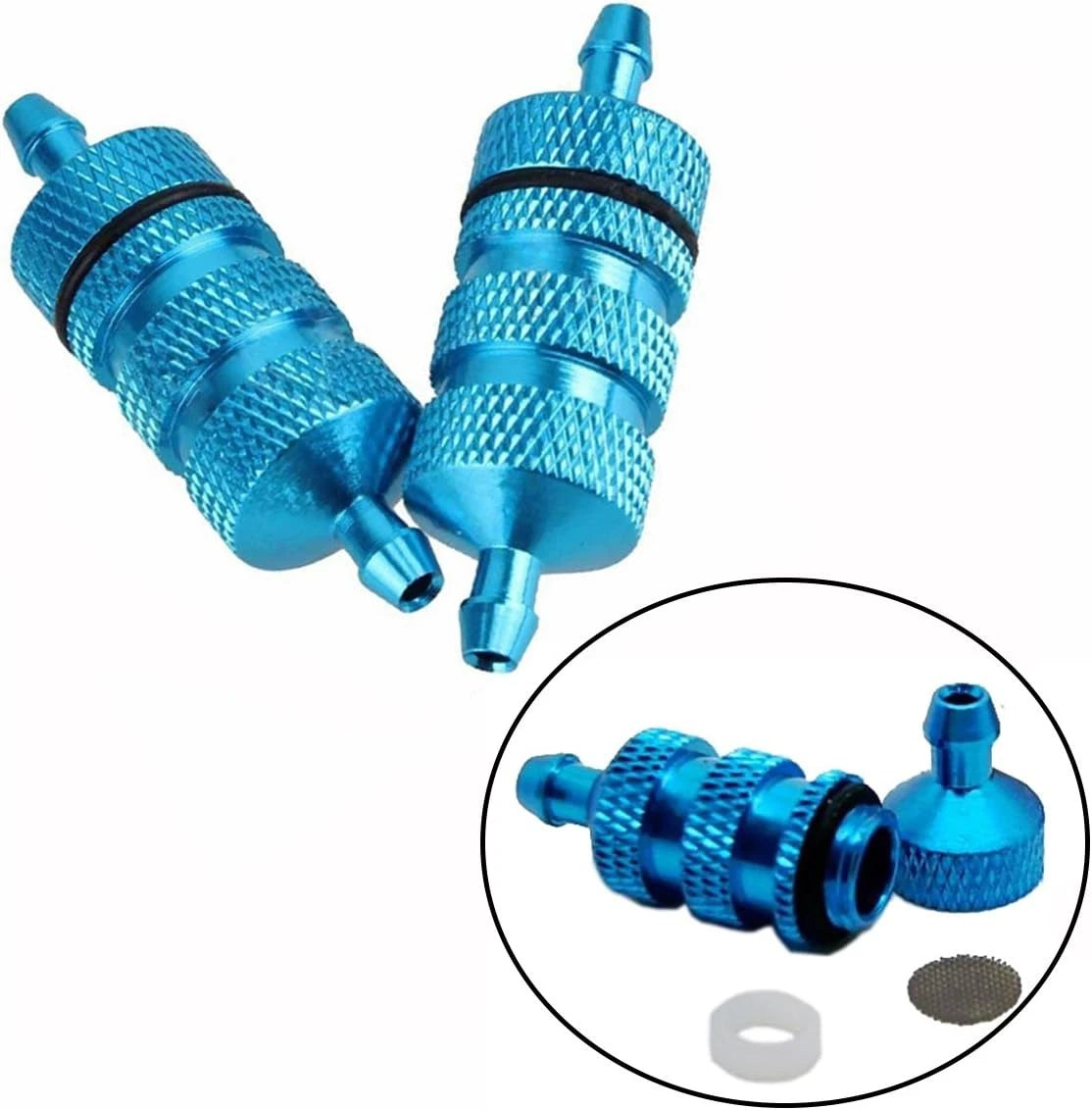 ShareGoo 3PCS RC Aluminum Nitro Fuel Filter Compatible with HSP Traxxas 1/8...