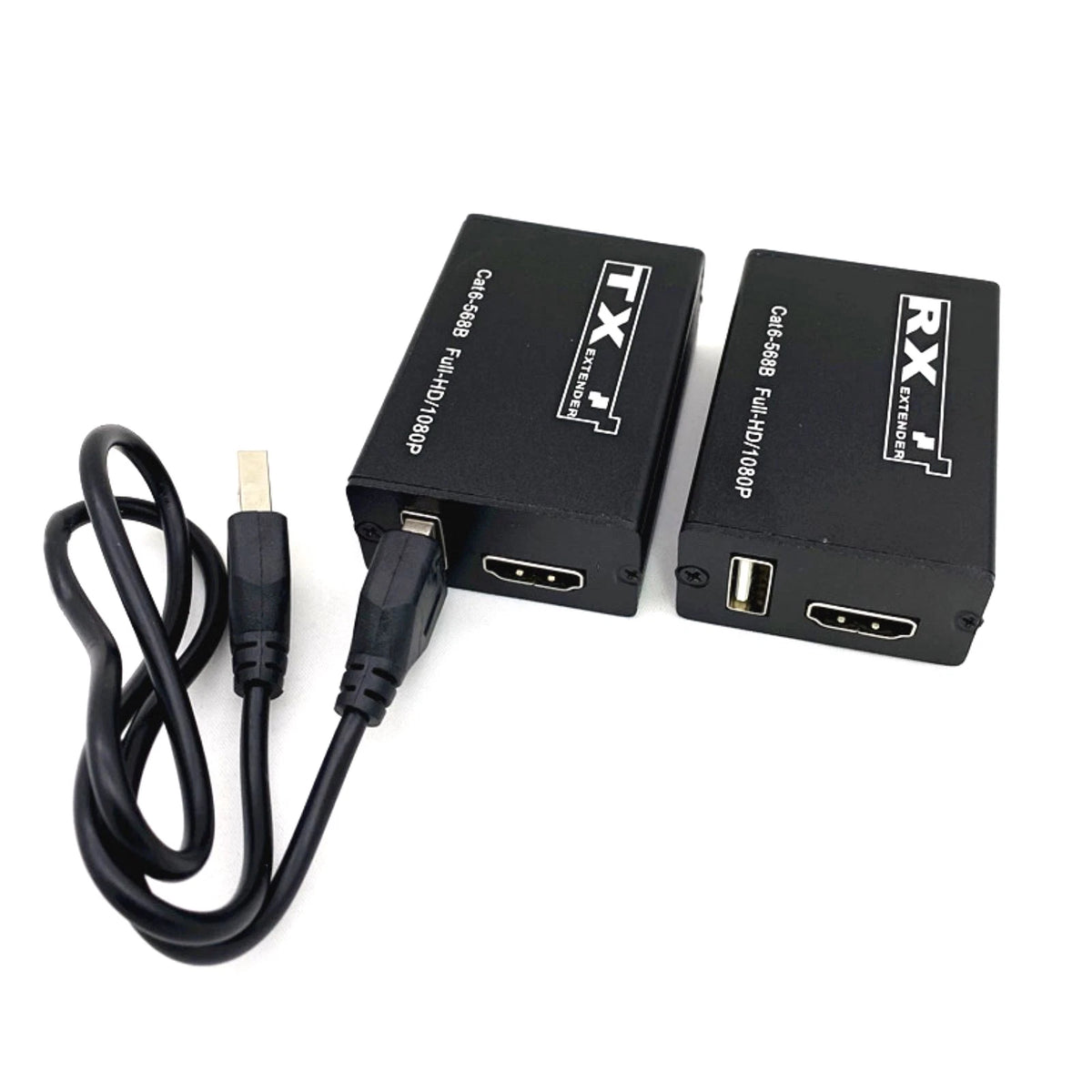 1080P HDMI Extender with USB KVM Over CAT6 for Classroom Education Systems Black