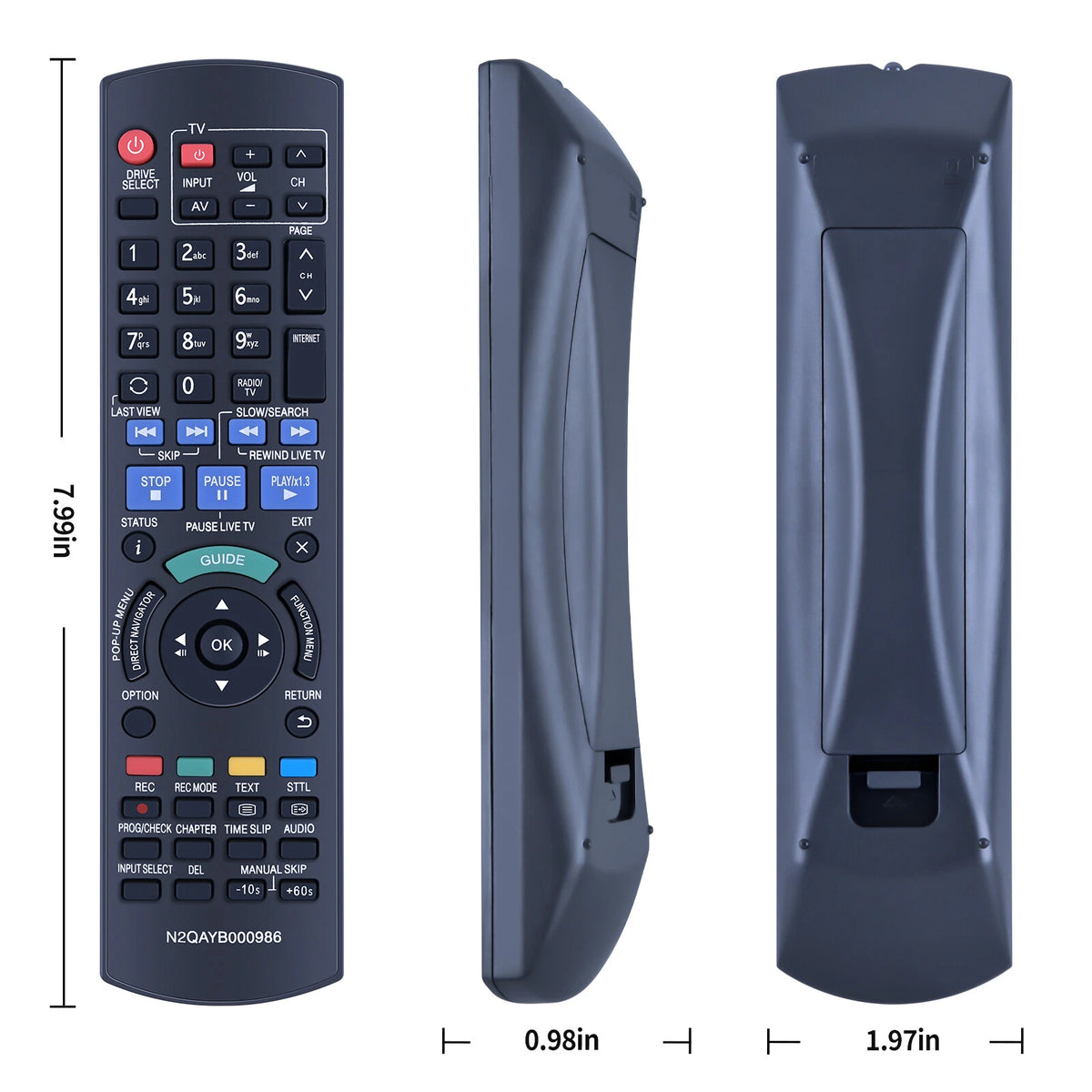 N2QAYB000986 Remote Control For Panasonic DMK-BCT740,DMR-BCT74,DMR-BCT740