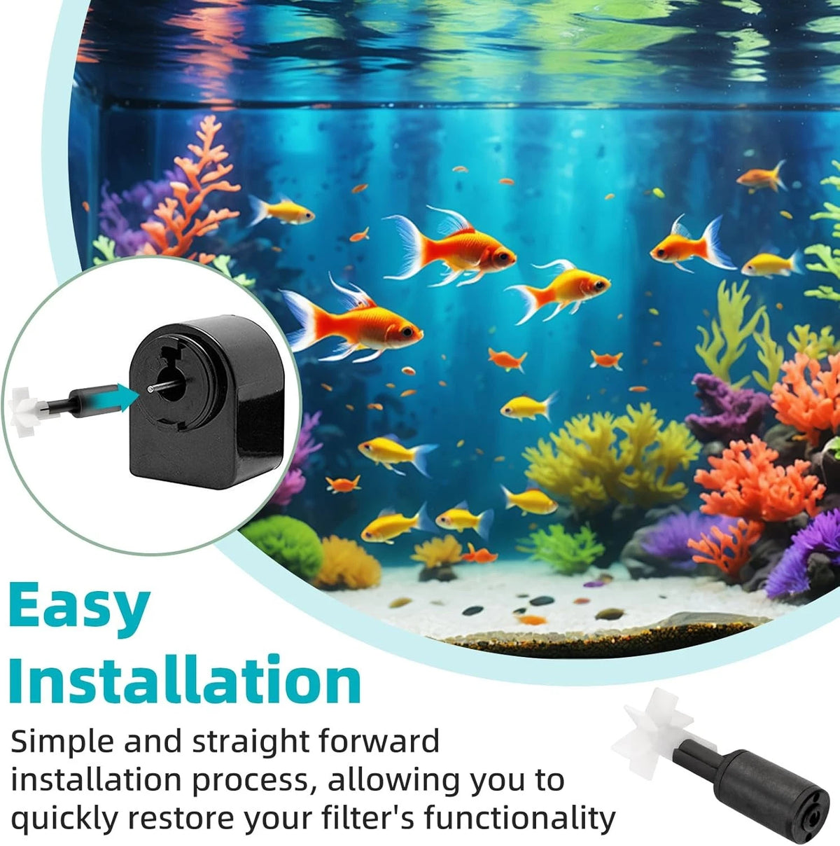 Ximoon A636 Aquarium Magnetic Impeller Compatible with Aquaclear 70 White