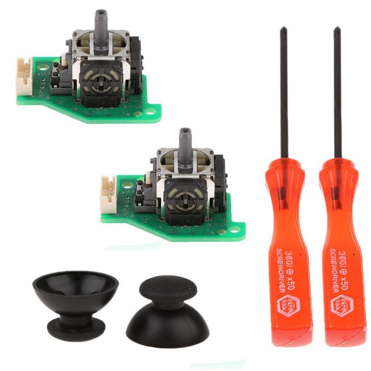 Left+Right Analog Stick Screwdriver Thumb Stick For Nintendo Wii U Controller