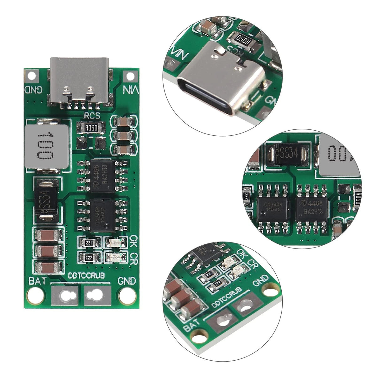 ATNSINC 2PCS Multi-Cell 2S 3S 4S Type-C USB Boost Converter to 8.4V 2A