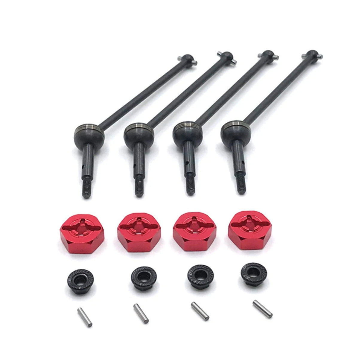 RC CVD Drive Shaft+Hex Adapter For WLtoys 1:14 144001 1/12 124017 124018 124019