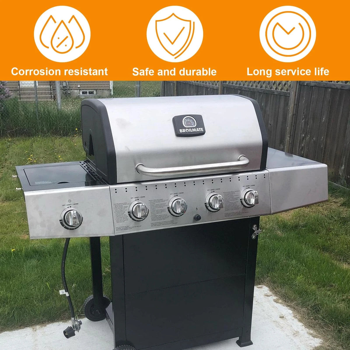 G-12 Grill Igniter Kit for 2 Outlets Nexgrill Ignitor-AAA, Black