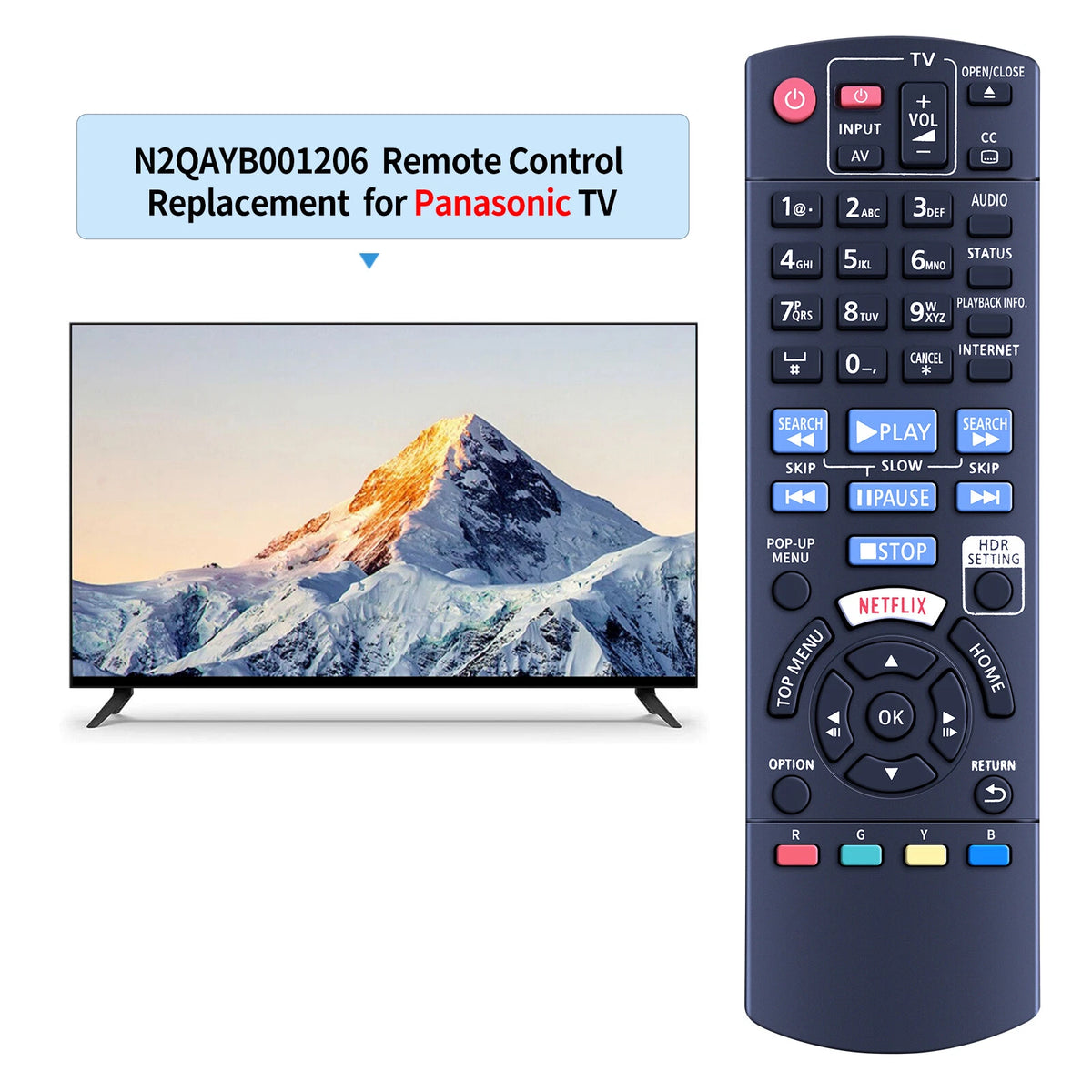 N2QAYB001206 Remote Control For Panasonic Player IR6 DPUB820K