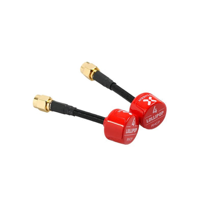 2pcs FOXEER FPV Antenna Lollipop 4 Updated Version 5.7GHz RHCP 2.5Dbi SMA Red