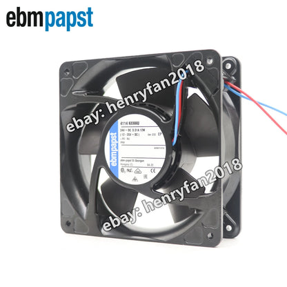 Ebmpapst 4114NXHHU Axial Fan 24V 12W 0.51A IP68 120*120*38MM Cabinet Cooling Fan