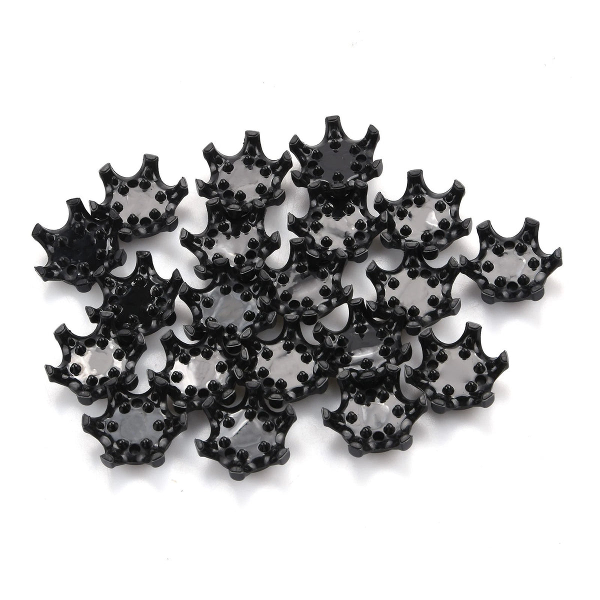 20Pcs Durable Plastic Golf Shoe Spikes Cleat Fast Twist Black Plastic