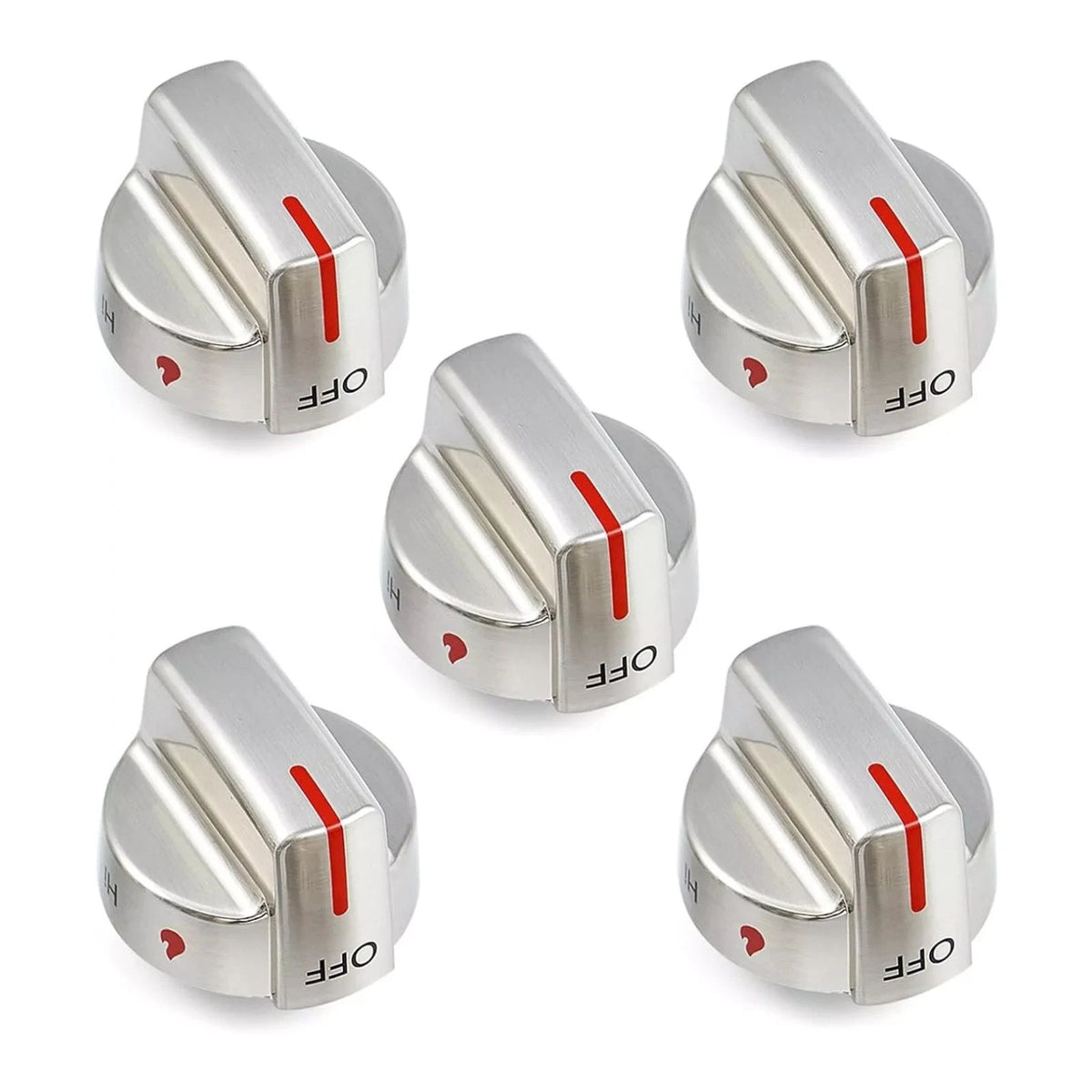 5PCS Durable Stove Control Knob Part 5304509064 For Frigidaire Oven Gas Range