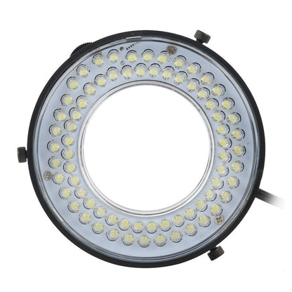 USB 72 LED Ring Light Microscope Adjustable bright Illuminator Focus Lamp