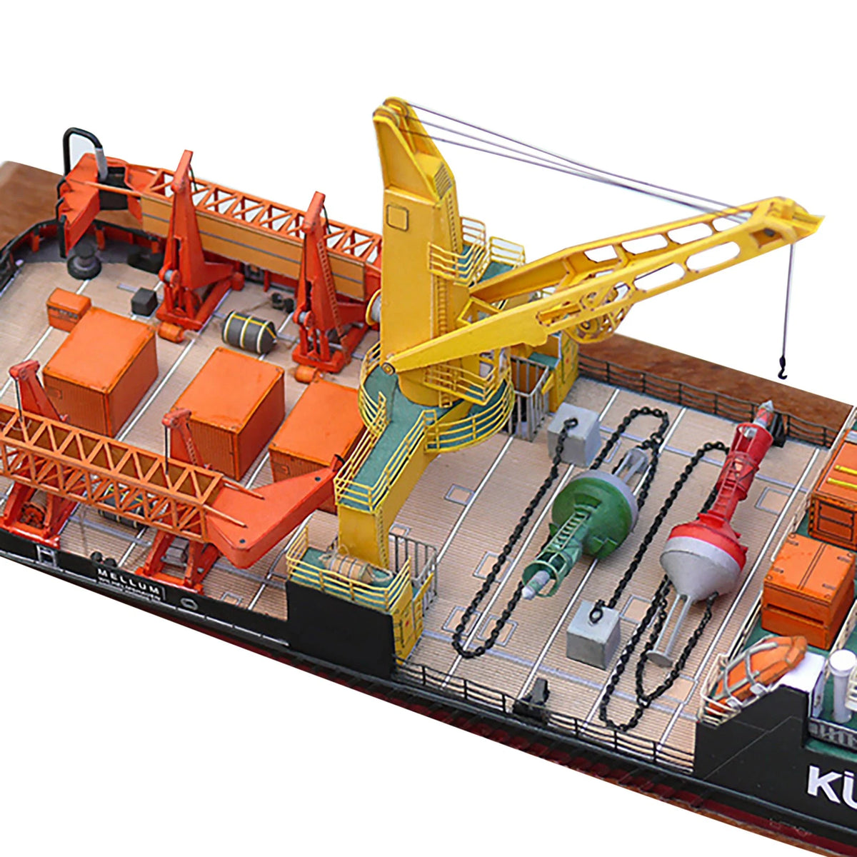 1:250 Germany Mellum Coast Guard Pollution Monitoring Ship Souvenir Gift For Kid