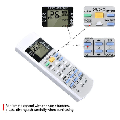 Remote Control For Panasonic Air Conditioner A75C3155 CWA75C3155