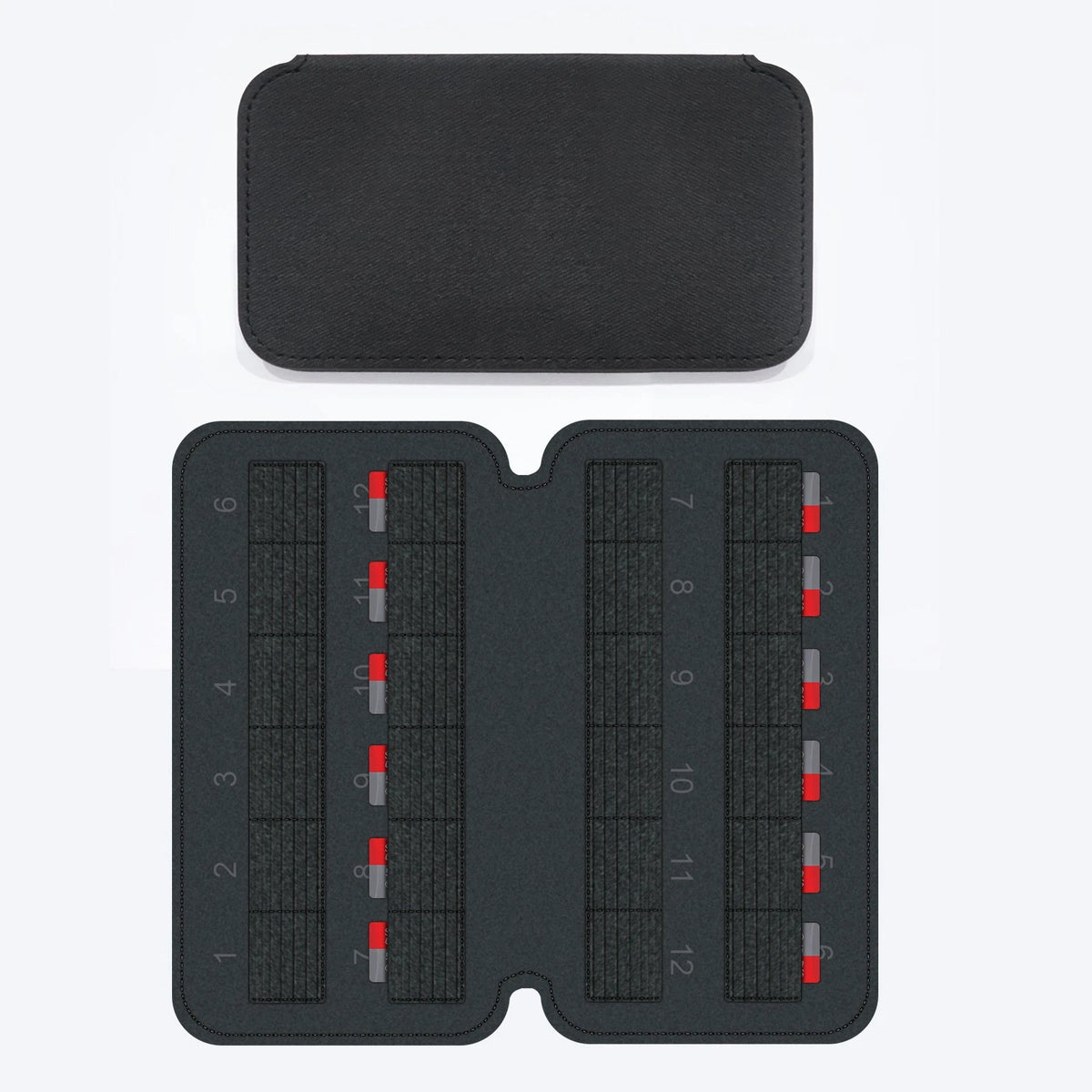 24-Slot Game TF Card Holder Storage Bag Case Cartridge Organizer for Steam Deck
