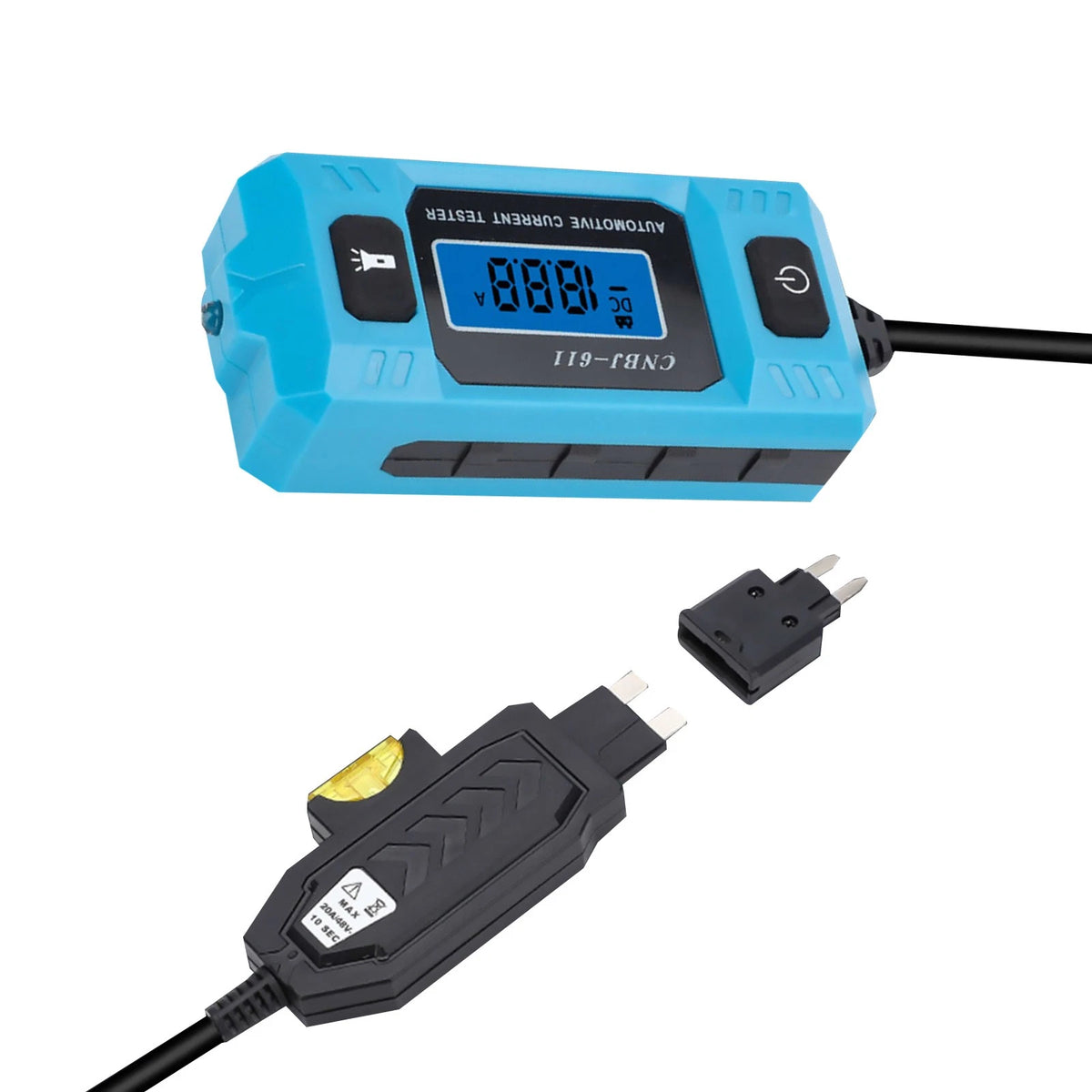 Portable Automotive Current Detector 0.01A-19.99A Meter with LED Display Screen