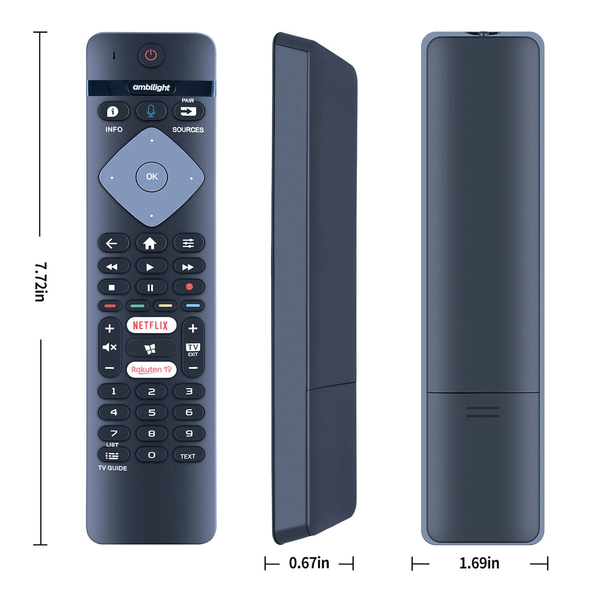 RC4154405/01R 398GM10BEPHN0021PH Remote Control For Philips LED TV without Voice