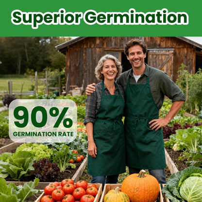 55 Vegetable Seeds Variety Pack - 39,000+ 55 PCS Seeds, Green