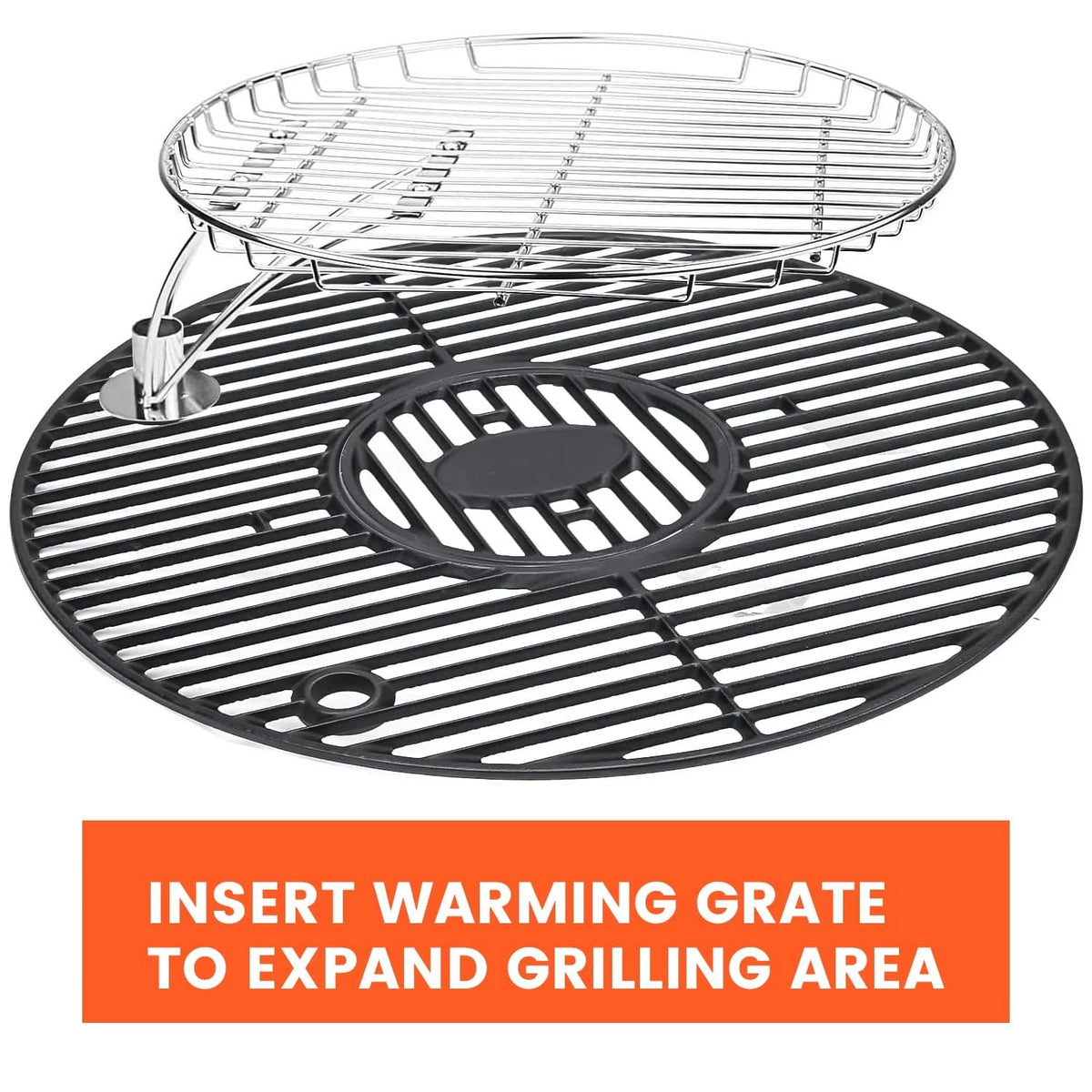 QuliMetal Round Grill Grate 19.5" for Akorn Kamado Ceramic Grill, Pit 19.52''