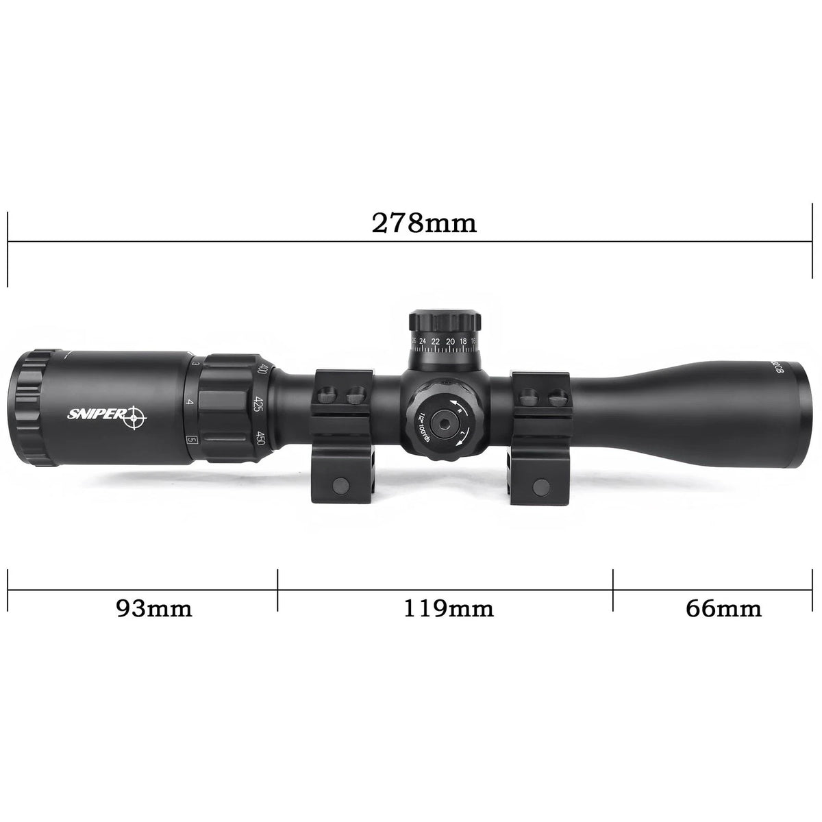 MT1.75-5X32CB Crossbow Scope (MT1.75-5X32CB Scope) Black