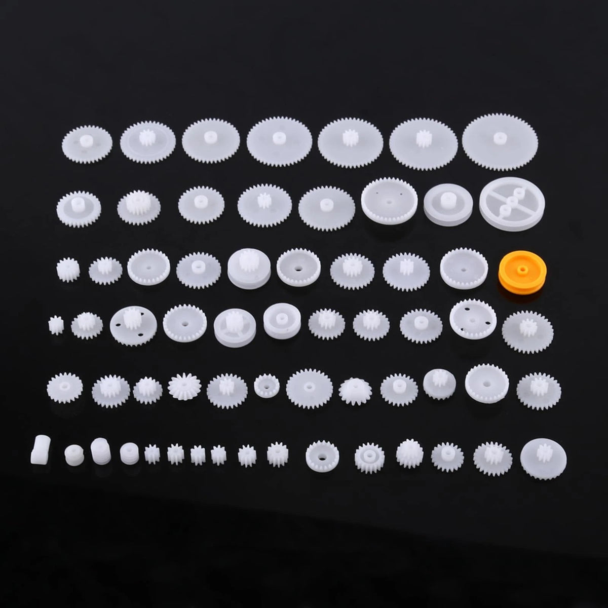 Fayelume Plastic Gears, Gears Toy, Double Gear Motor, 64 kinds kit, #-03