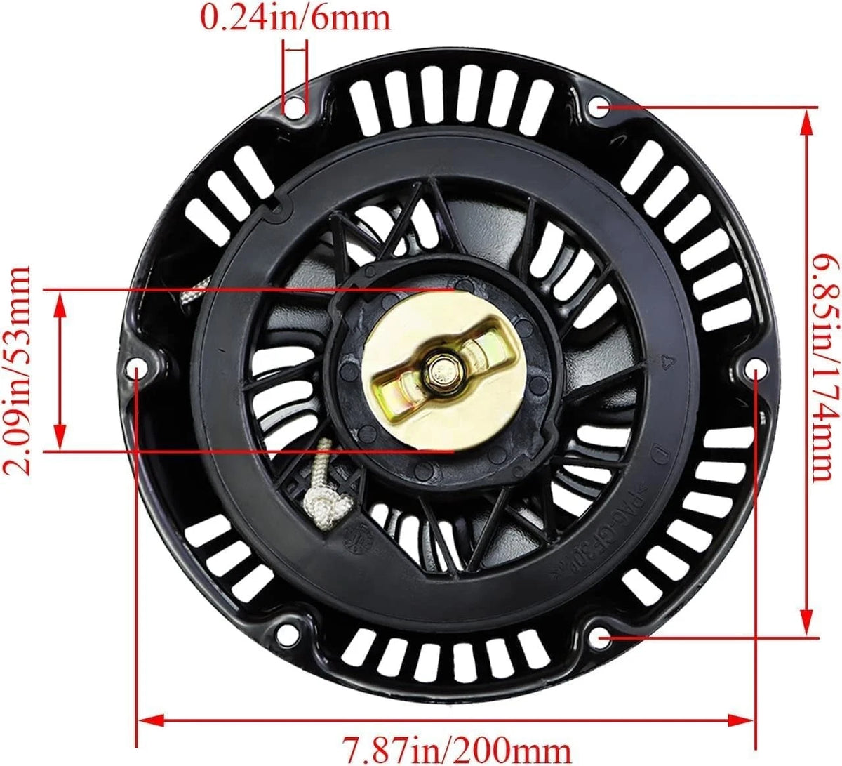 abliubale Pull Start Recoil Starter Assembly Compatible with Harbor Black