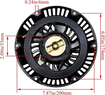 abliubale Pull Start Recoil Starter Assembly Compatible with Harbor Black