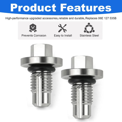 Stainless Steel Supercharger Bleeder Screw Kit for Audi A6 A7 A8 Q5 S4 S5 SQ5