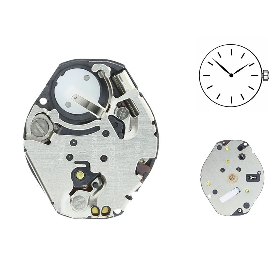 2.99mm Thickness 2-Hand Repalcement Quartz Watch Movement For Epson Y120E/ Y120