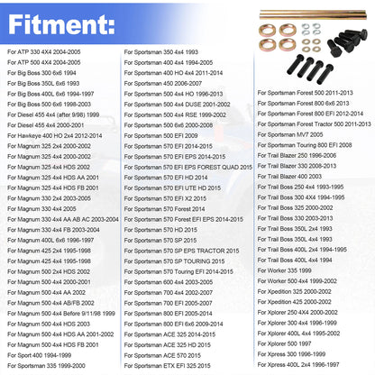 Two Front Lower A-Arm Bushing Shaft Kit Polaris Trail Boss 325 2000-2002