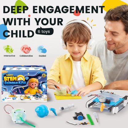 6-in-1 STEM Science Kits for Kids Age 8-12, Home 5.91 x 10.04 x 4.72 inches