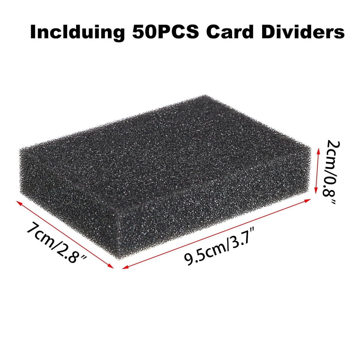 OwnMy 50PCS Sponge Foam Trading Card Dividers for Storage