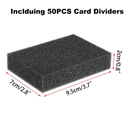 OwnMy 50PCS Sponge Foam Trading Card Dividers for Storage