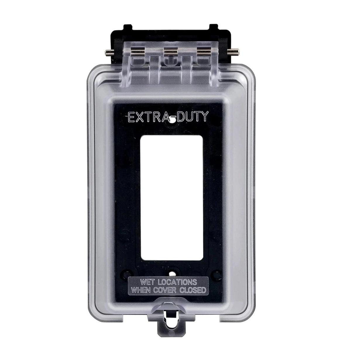 Weatherproof Outdoor Electrical Outlet Cover Single Gang Box Lockable Design