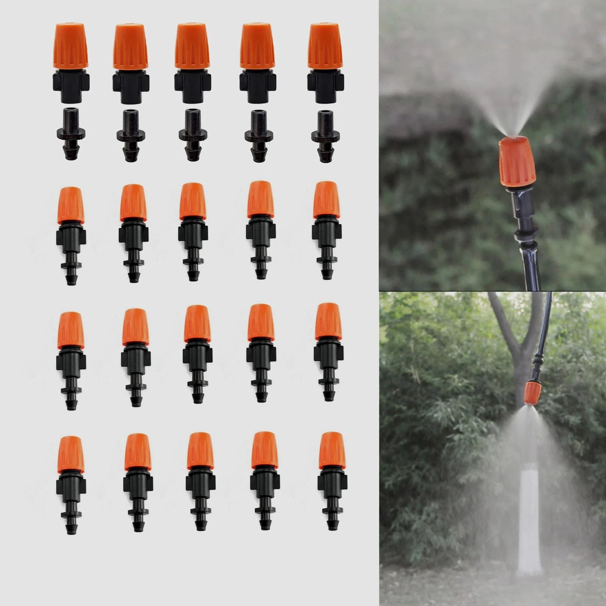 50 Pcs Drip Irrigation Spray Emitters, Adjustable 50 Pcs, Emitters