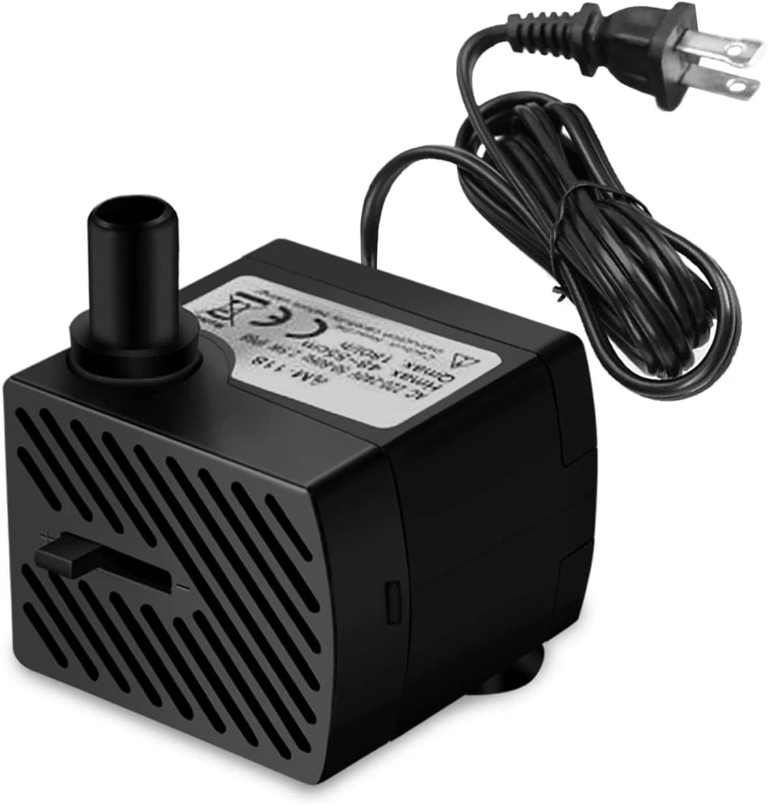 DOMICA 3W 50GPH Mini Submersible Water Pump, Small Fountain 50 GPH 3W, Black