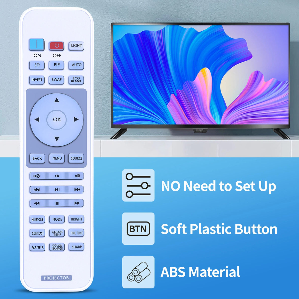 W1080 Remote Control For BenQ Projector W1050 W1110 W1075 W2000 HT2550 W1090