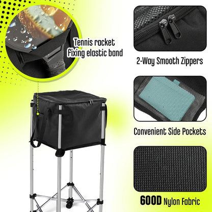 Aliceset Tennis Balls Hopper Ball 13.78 x x 11.81 inches, black