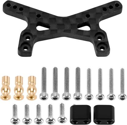 INJORA Carbon Fiber Shock Towers with Mount Spacer for Losi Micro-B...