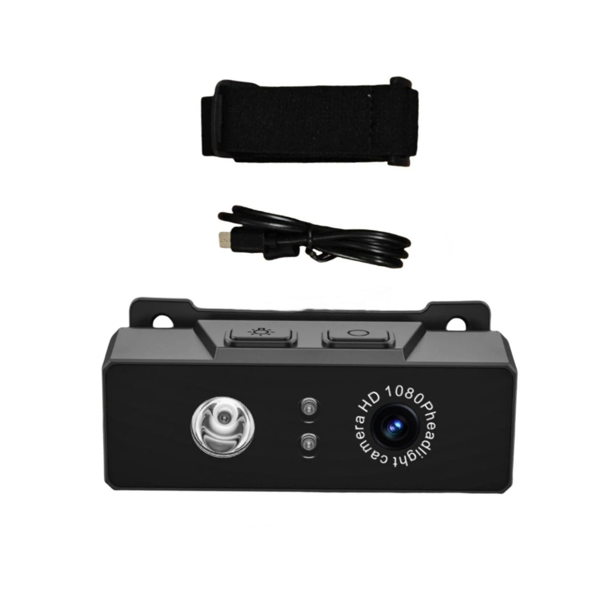 2 in 1 Head-mounted Sport Camera 1080P HD Camcorder Night Vision w/ LED Light