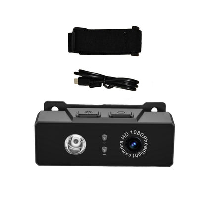 2 in 1 Head-mounted Sport Camera 1080P HD Camcorder Night Vision w/ LED Light