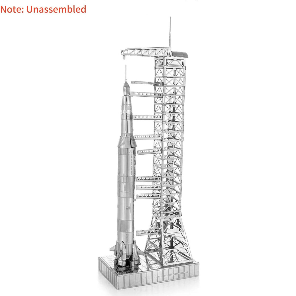 15cm X 5cm 1:770 Metal USA Apollo 11 Saturn V w/ Gantry Unassembled Model
