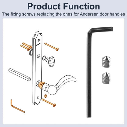 Set Screw & Wrench fits Andersen 400 Series Frenchwood Black