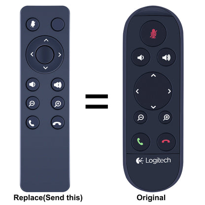 Replacement Remote Control For Logitech CC2000e ConferenceCam Connect