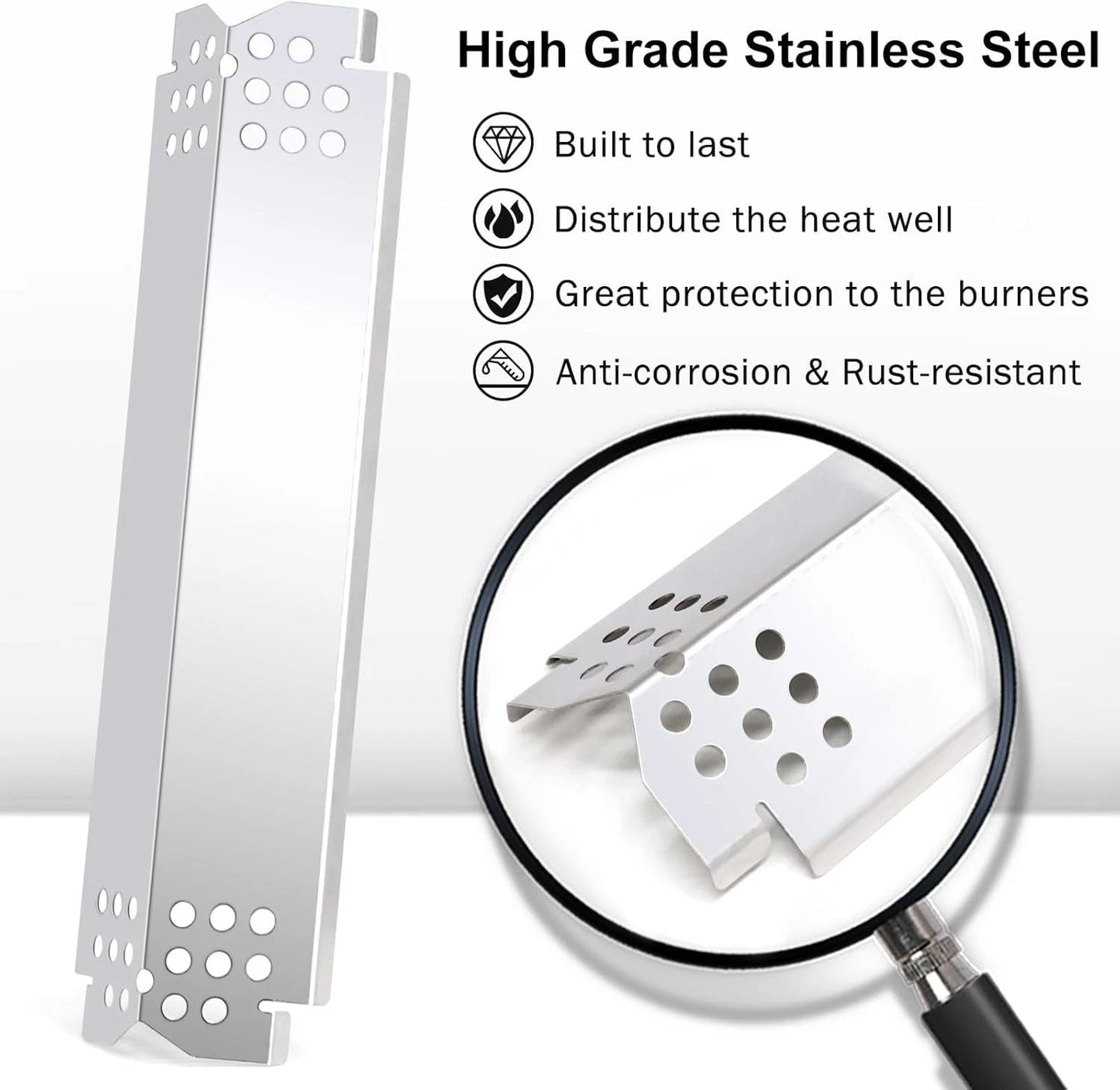 Criditpid Grill Replacement Parts for Drip Pan,Heat Tent,Burner & Ignitor