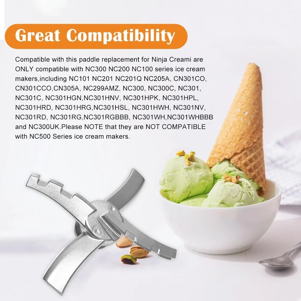 Replacement Paddle Blade for Ninja-s Creami NC500 3.35x2.36x1.18inch, Silver