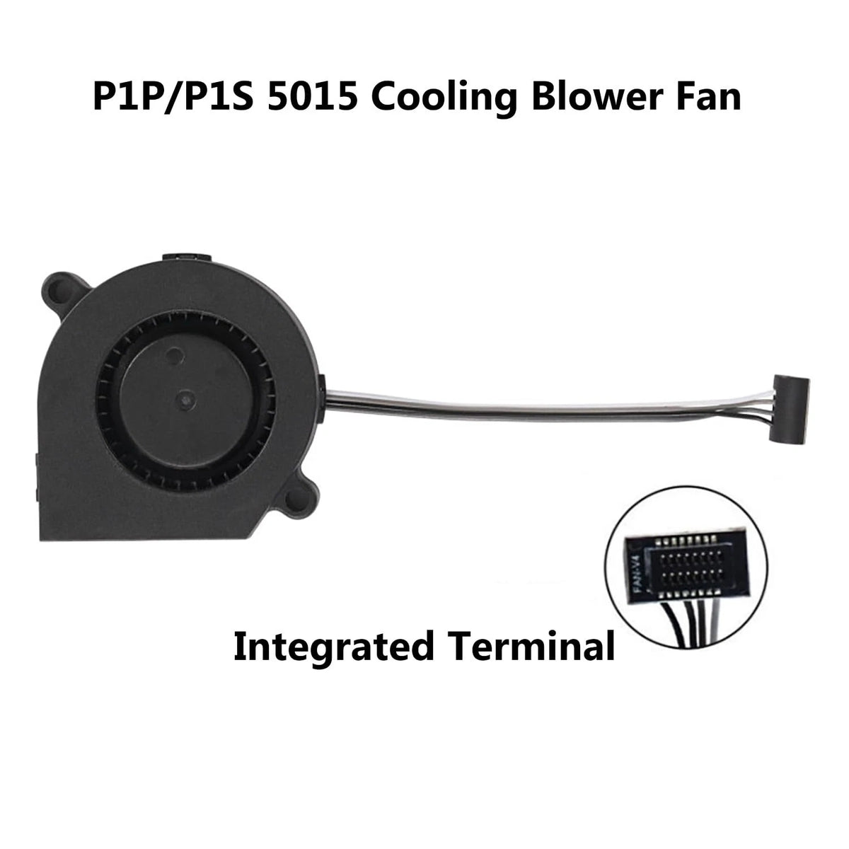 2PCS P1P/P1S DC24V Extruder Hotend Cooling Fan 5015 5015 for